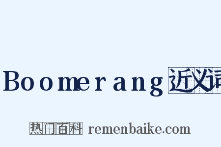 Boomerang近义词是什么意思的图片